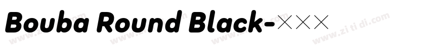 Bouba Round Black字体转换
